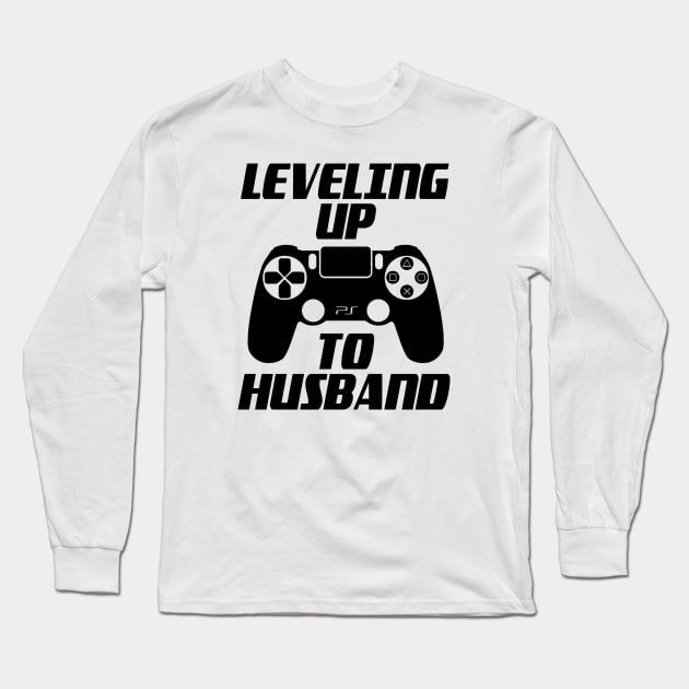 Leveling Up To Husband Long Sleeve T-Shirt by MommyTee